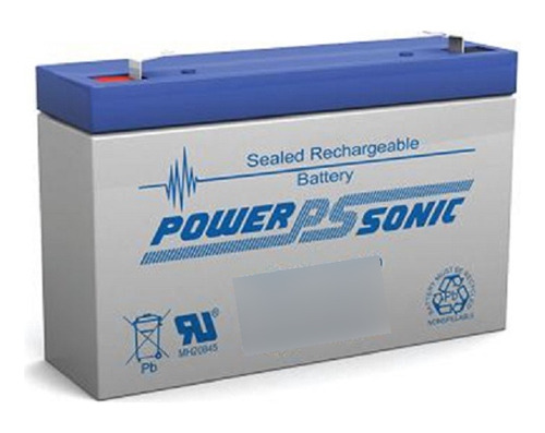 Ps670 Bateria Recargable 6v/7ah Powersonic Term.f1