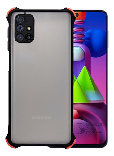 Carcasa Para Samsung A51 Borde Negro Antigolpe Protec Camara