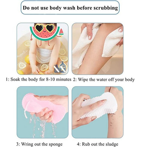 Ba Exfoliante Corporal Con Esponja Para Niños, Cepillo