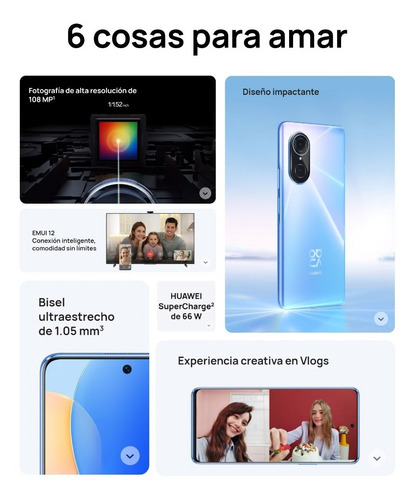 Imagen 4 de 7 de Smartphone Huawei Nova 9se 6gb+128gb Dual Sim + Regalos