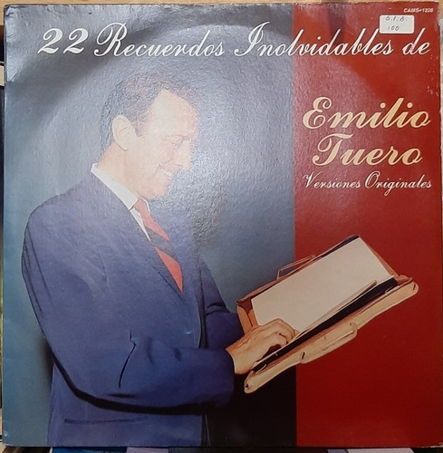 Disco Lp Emilio Tuero 22 Recuerdos Rca Camden #5262