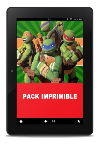 Kit Imprimible Tortugas Ninja, Editable Para Tu Fiesta