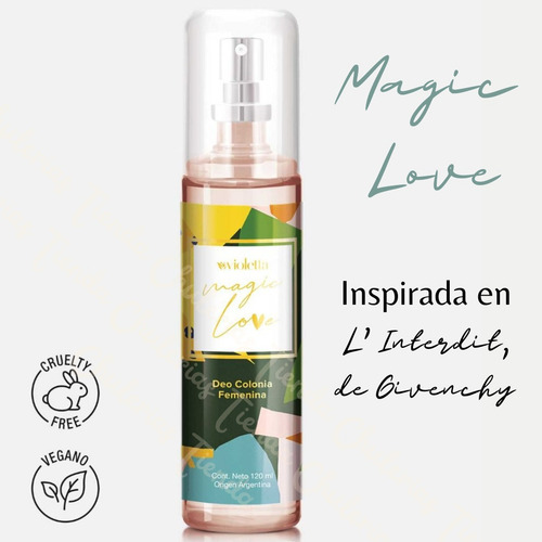Perfume Mujer Deo Colonia Fem Magic Love Violetta Cosméticos
