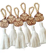 Comprar 6 Colgantes Borreguito Abundancia Adorno Navidad Macrame