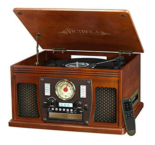 Tocadiscos Victrola 8 En 1 - Bluetooth, Altavoces Estéreo, M