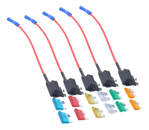 12 Fusibles De Para Automóviles 5a 10a 15a 20a 25a 30a Con