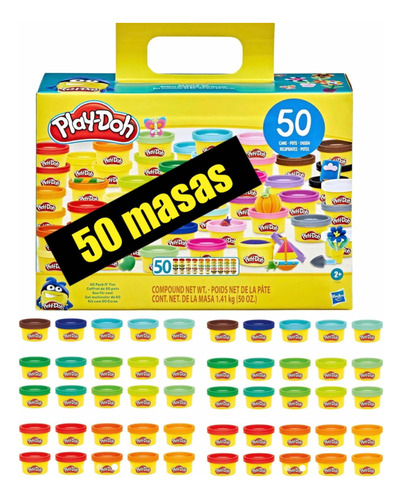 Play Doh Mega Pack De 50 Masas