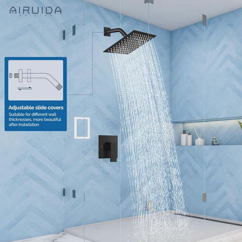Airuida Grifo De Ducha Sistema De Ducha De Lluvia De Baño