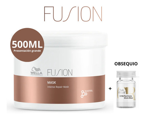 Mascarilla Wella Fusion  X500ml - mL a $521