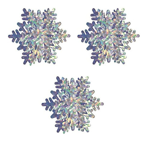 Beistle 3-d Snowflake Centerpieces 10  (silver Prismatic), P