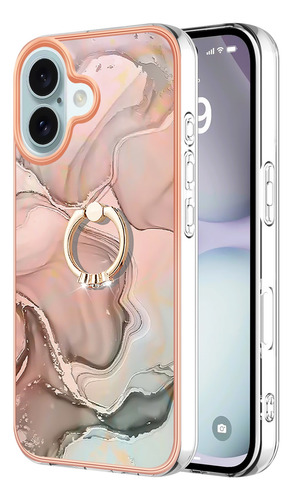 Funda Para La Serie Xiaomi, Funda Con Soporte Para Anillos, Soporte De Pie, Material De Pc Ultradelgado, Funda Protectora A Prueba De Golpes, Oro Rosa