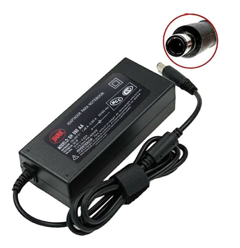 Imagen 1 de 3 de Cargador P/ Notebook Dell 19.5v 4.62a 90w 7.4x5.0 Cnf90w-1