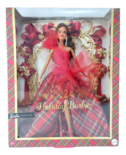 Barbie Signature - Holiday Doll 2024 Castaño - Muñeca Mattel (Usado)