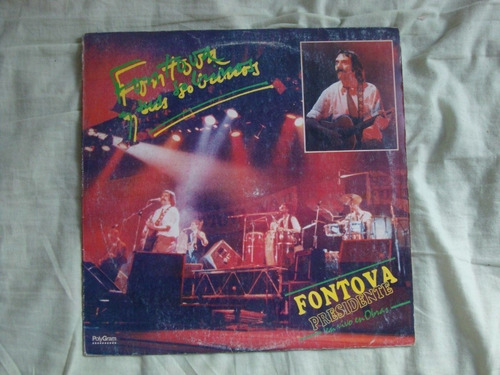 Vinilo Fontova Presidente En Vivo Obras + Insert Rn1