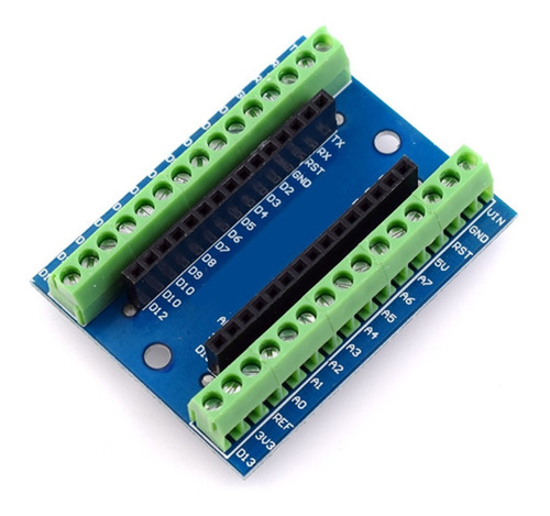 Placa Expansão Do Arduino Nano V3.0 Shield Borne De Parafuso