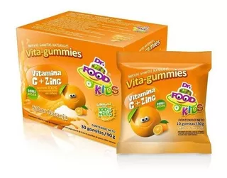 Dr Food Kids Suplemento Vitamina C Zin Caramelos Goma 30uds