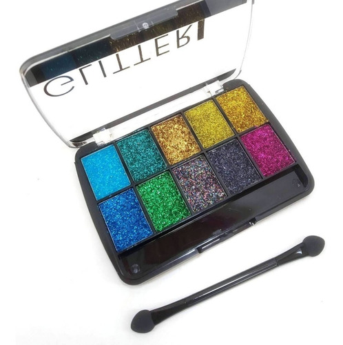 Paleta Sombras Ojos Glitter Eyeshadow Tejar Cosmetica Brillo