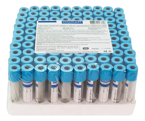 Tubo Recolección Prp Citrato De Sodio Al Vacio 3.6ml X 100u