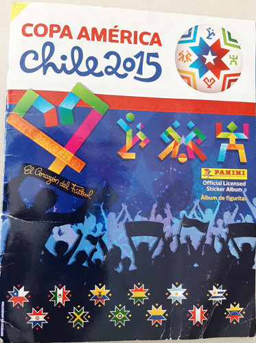 Album Copa América Chile 2015 Completo C/figuritas Pegadas