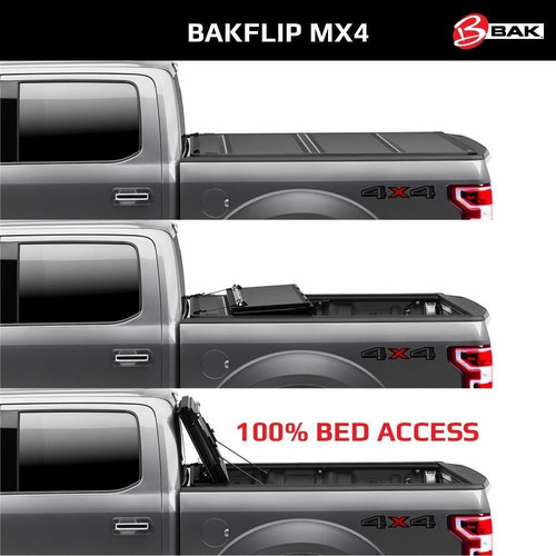 Bak Bakflip Mx4 Camión Plegable Cama Dura Cubierta De Caja |