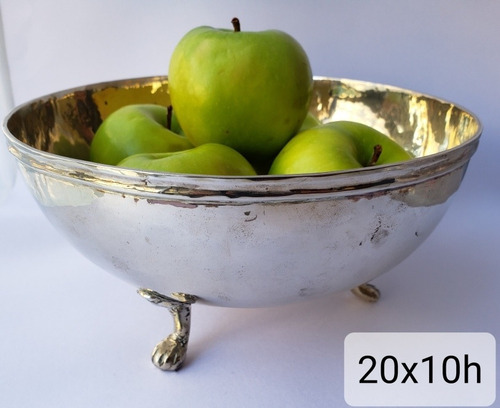 Fuente Frutera Bowl Centro Mesa Metal Alpaca/ Palermo 100%+