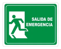 Comprar Señalamiento Letrero Salida De Emergencia 25x20 Cm