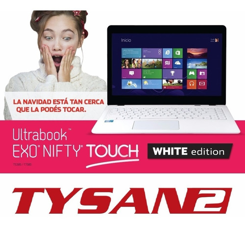 Ultrabook Exo Nifty Touch White T7385 Core I7 En Stock Ya!!