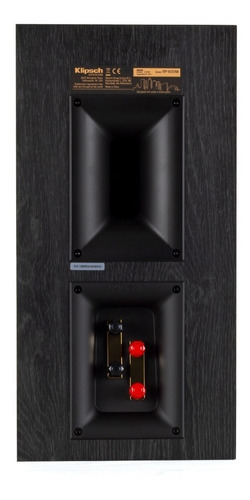 Par de cajas de libros Klipsch Premiere RP-600m, 100 wrms Rev., color oficial: negro, voltaje
