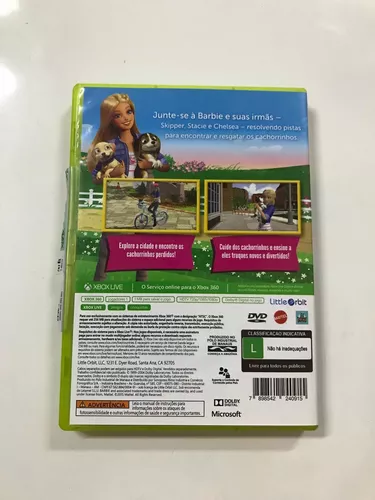 Jogo Barbie e suas irmãs: Resgate de Cachorrinhos para Xbox 360 (X360) -  Little Orbit em Promoção na Americanas