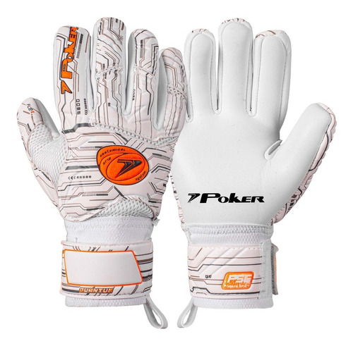 Luva De Goleiro Profissional Futebol De Campo Quantum. Poker