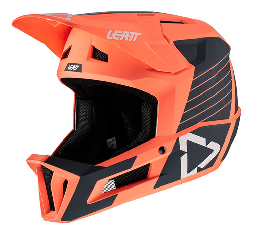 Casco Bicicleta Integral Leatt 1.0 V22 Naranjo Mtb Enduro Dh