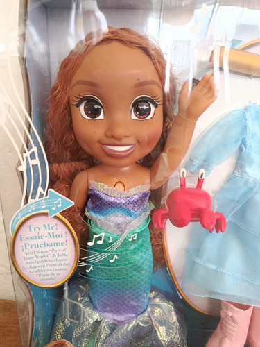 Muñeca Ariel Canta Y Luce De Disney Princess La Sirenita