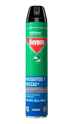 Caja 6 Baygon Insecto Volador Aerosol Johnson 360cc 0368 Ml.