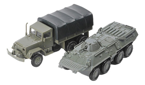 1:72 4d Assembly M35 Truck & Btr-80 Tank Model Educational