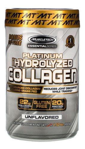 Colágeno Hidrolisado Platinum 690g - Muscletech - Importado Sabor Sem Sabor