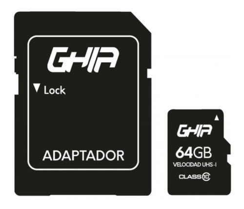 Memoria Flash Ghia Gac-210 64gb Microsdxc Con Adaptador /v