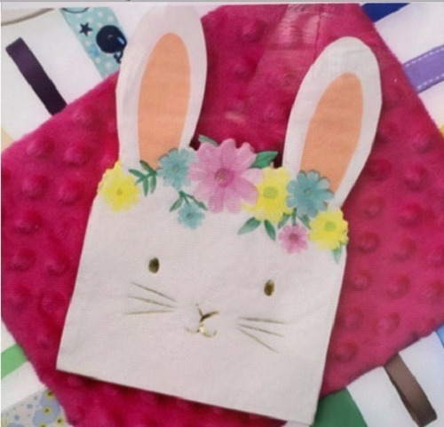 Imagen 2 de 3 de Servilletas De Papel Forma Conejo X10 Bosque Pascuas