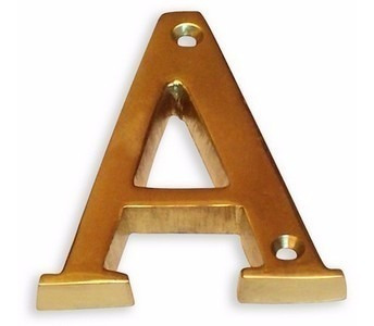 Letras De Bronce Abecedario A - Z 75 Mm 7,5 Cm Excelentes