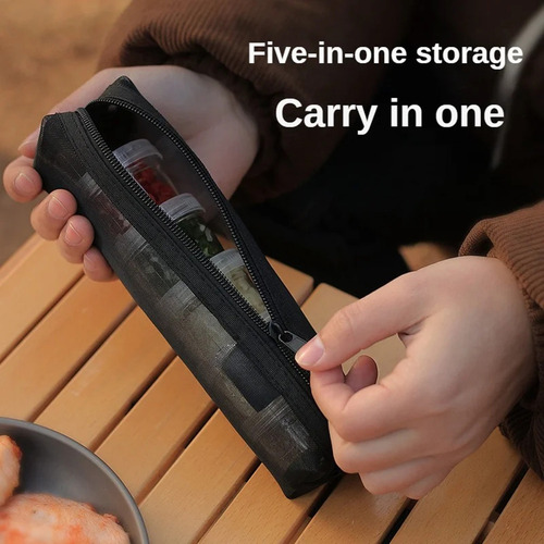 Kit De Especias Portátil Para Acampar Al Aire Libre, Bolsa P