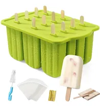 Comprar Molde Silicona De Helados Paleta + Accesorios Preparación