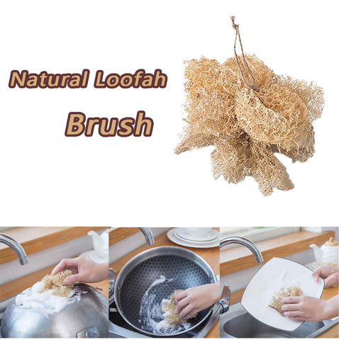 Luffa Loofa Su Natural Para Tazas De Cocina, Ollas Y Cuencos