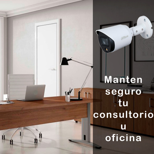 Kit De Video Vigilancia 4 Cámaras Bala 5mp Hfw1509tn Dahua - Dvr 8 Canales - 3k - Disco 1tb - Juego De Baluns Sin Cable - Accesorios Kitdh4bm5mpbal2tb Cctv Circuito Cerrado Procam