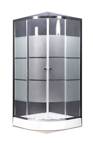 Mampara Cabina Cristal Konika Curva 80x80 C/plato Sondecasa