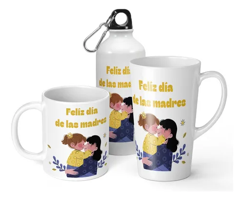 comprar Set De Taza + Botella + Conica Dia De Las Madres Modelo 3