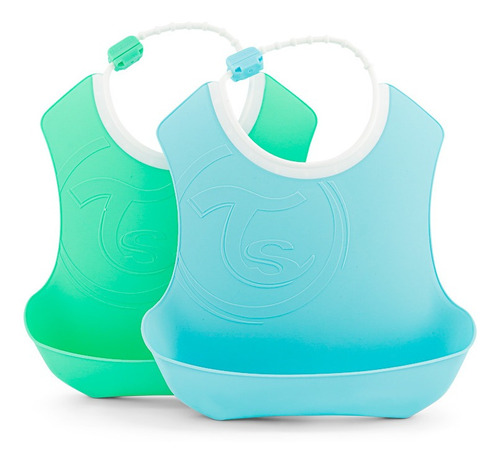 Baberos X2 Twistshake Bibs 4 Meses Suave Talle 4+m