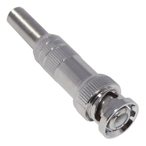 Conector Bnc Macho Parafuso Com Mola 100 Peças