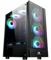 Comprar Gabinete Gamer Fortrek - Lateral Em Acrílico + 3 Coolers Rgb