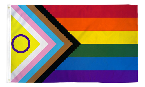 Bandera De Gay Lgbt Del Orgullo Inclusivo 60 Cm X 40 Cm 