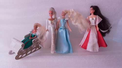 Set Muñequitas Barbie- Promos Mcdonald's 90s (Usado)