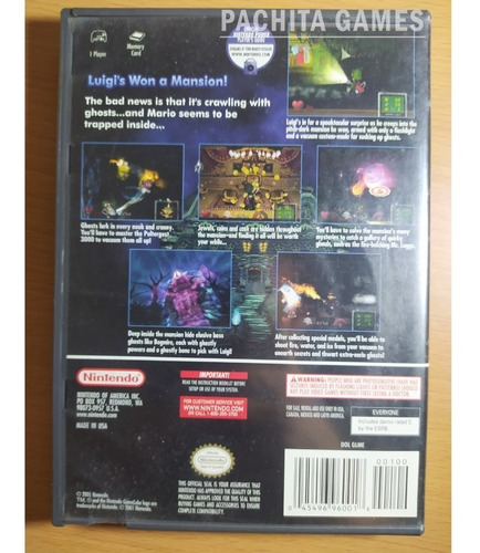 Imagen 3 de 7 de Luigi's Mansion | Gamecube | Original Para Coleccionistas
